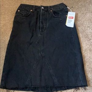 Black denim skirt- NEW WITH TAGS